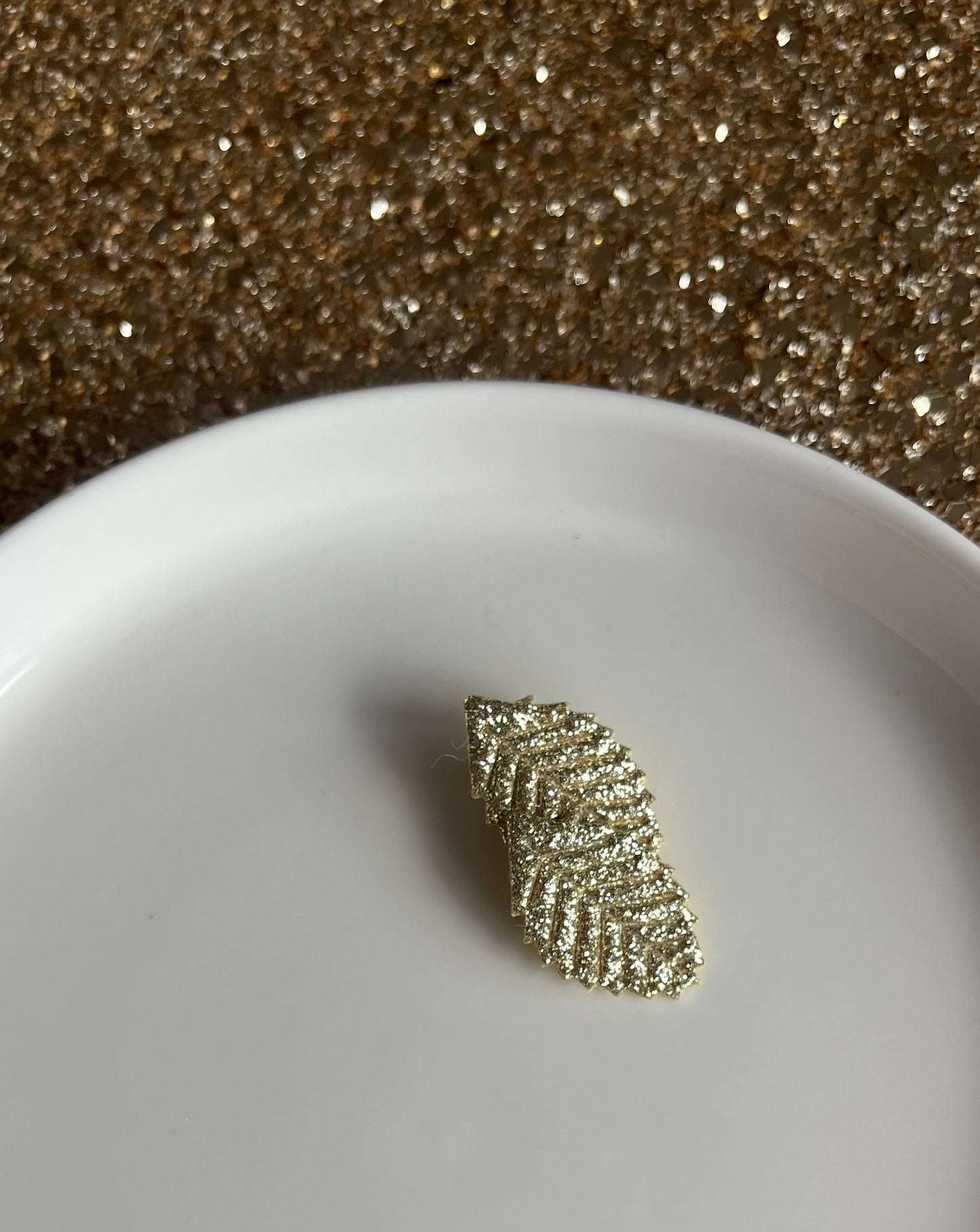 Alligator Speldje Blad (Goud)