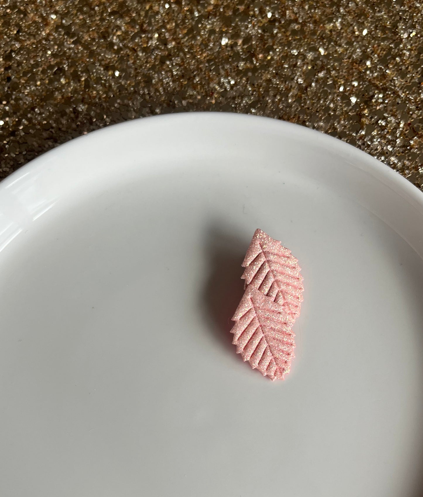 Alligator Speldje Blad (Roze)