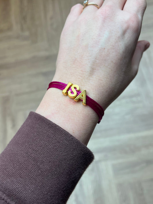 Letter armbandje 2 letters