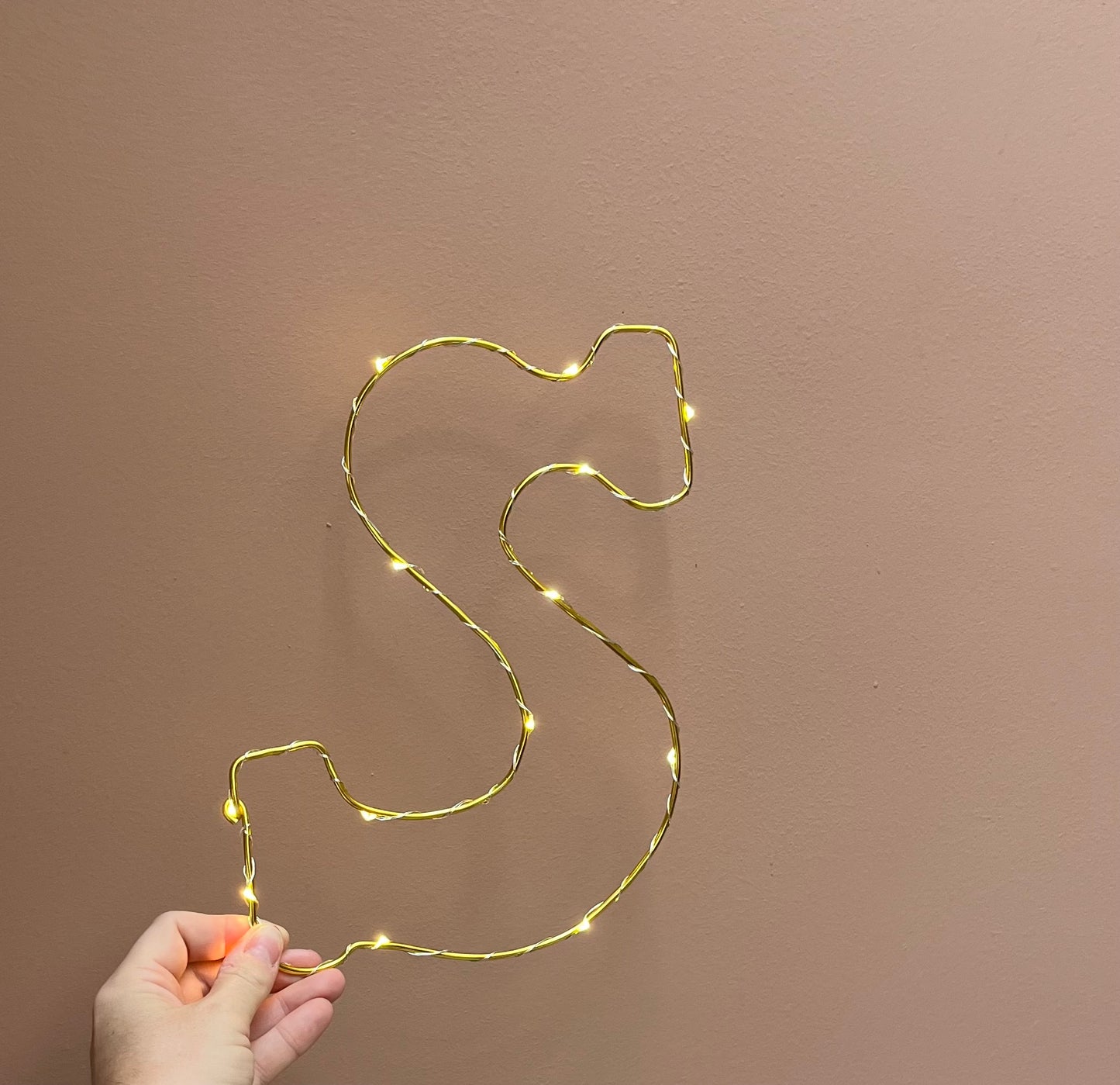 Sinterklaas letter S lampje